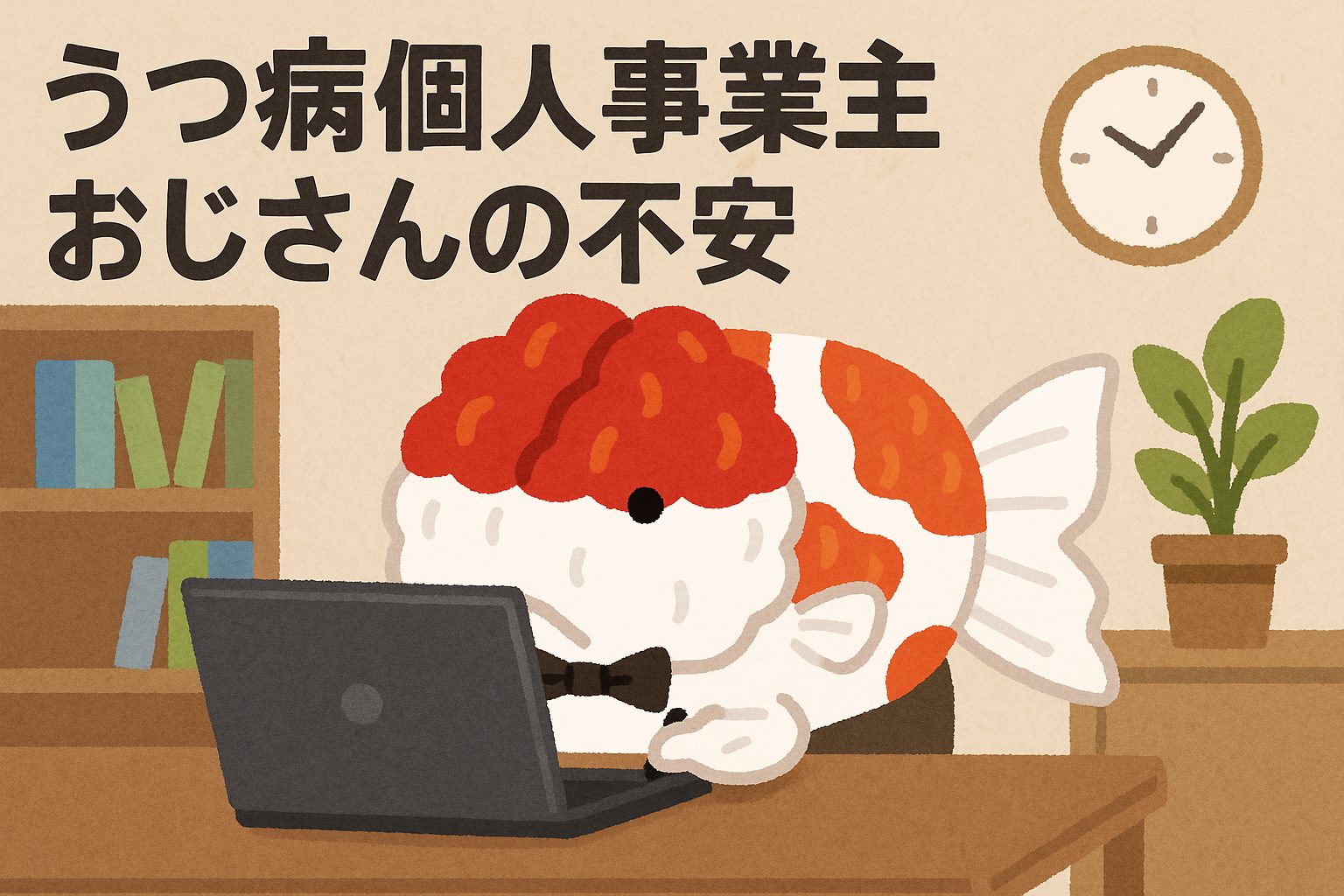 うつ病個人事業主おじさんの不安