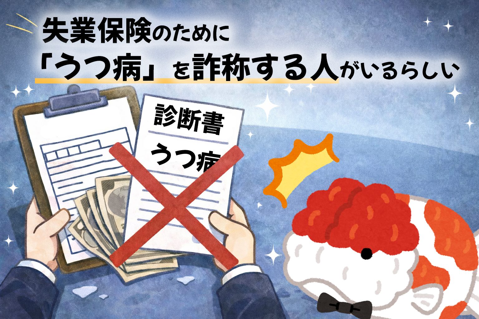 失業保険のために「うつ病」を詐称する人がいるらしいという話